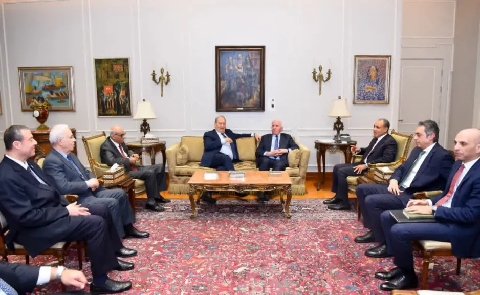 وزير الخارجية يستقبل رئيس المجلس الوطني الفلسطيني وأمين سر منظمة التحرير الفلسطينية