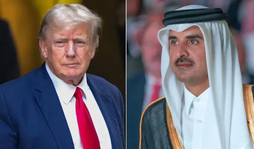 أمير قطر يبحث مع ترامب جهود خفض التصعيد