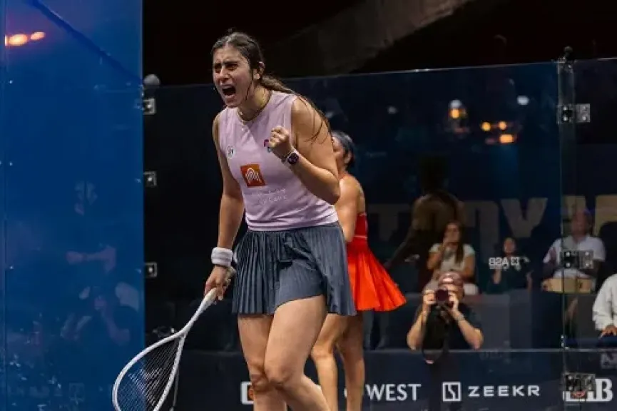 لقاء مصري خالص بين نور الشربيني وأمنية عرفي بنهائي ويندي سيتي للإسكواش