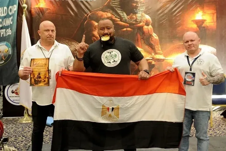 هيمنة مصرية على منصات التتويج ببطولة كأس العالم للقوة البدنية