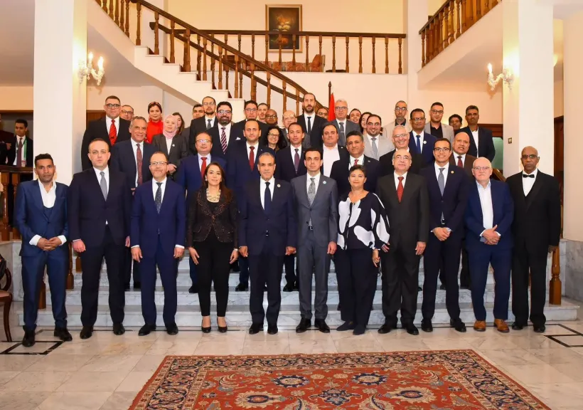 وزير الخارجية يلتقي أبناء الجالية المصرية في أديس أبابا