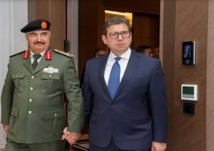 رئيس المخابرات العامة يلتقي المشير خلفية حفتر