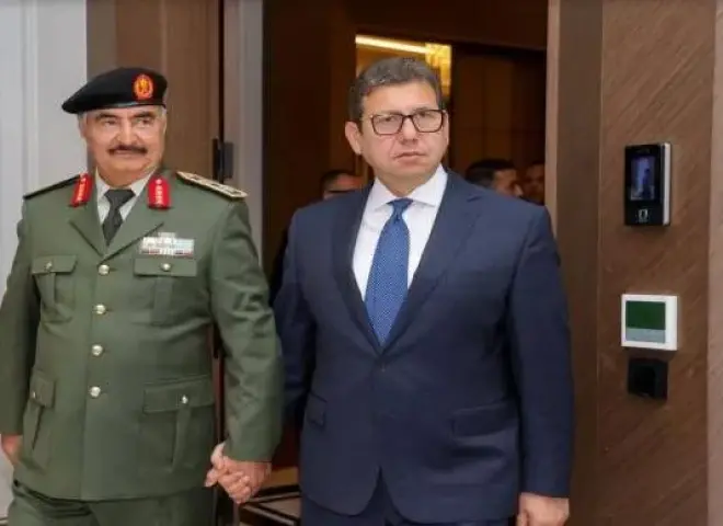رئيس المخابرات العامة يلتقي المشير خلفية حفتر