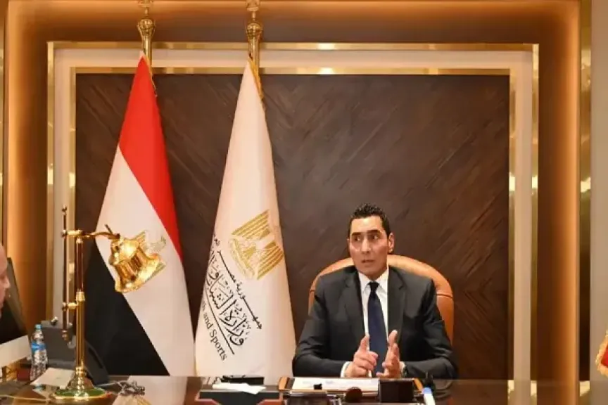 وزير الرياضة يهنئ نور الشربيني ومصطفى عسل بعد التتويج ببطولة ويندي سيتي للاسكواش