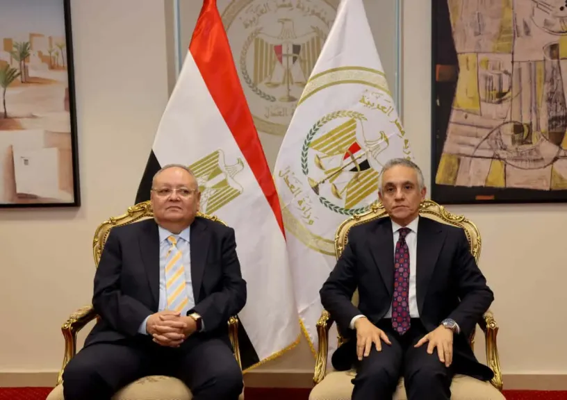 وزير العدل يستقبل رئيس مجلس الدولة لتهنئته بتولي مهام منصبه