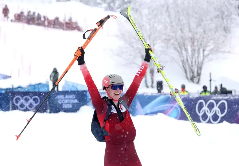 ماريان فاتون تصبح أول بطلة أولمبية في رياضة تسلق الجبال التزلجي