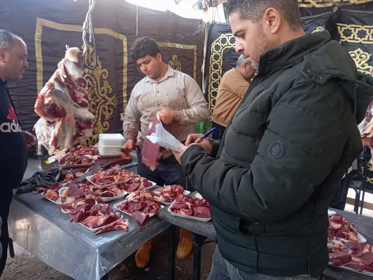 نقابة العاملين بالنيابات والمحاكم توزع 4 أطنان لحوم بالتقسيط وبدون فوائد بمناسبة شهر رمضان