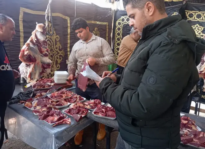 نقابة العاملين بالنيابات والمحاكم توزع 4 أطنان لحوم بالتقسيط وبدون فوائد بمناسبة شهر رمضان