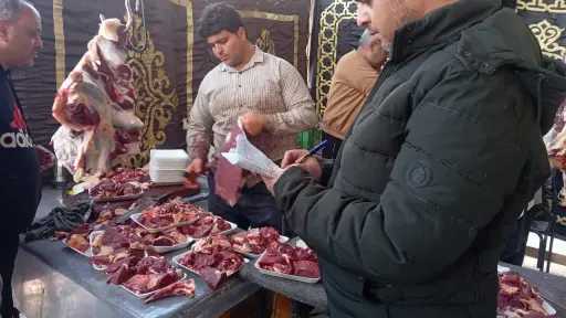 نقابة العاملين بالنيابات والمحاكم توزع 4 أطنان لحوم بالتقسيط وبدون فوائد بمناسبة شهر رمضان