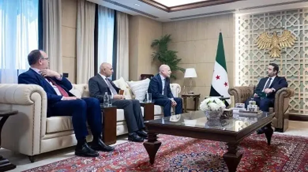 الشيباني يبحث مع مسئول أممي الأوضاع الإنسانية في سوريا