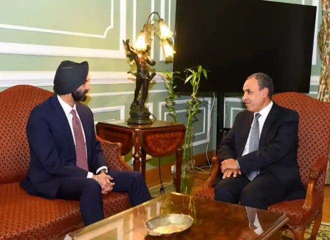 وزير الخارجية يستقبل رئيس مجموعة البنك الدولي