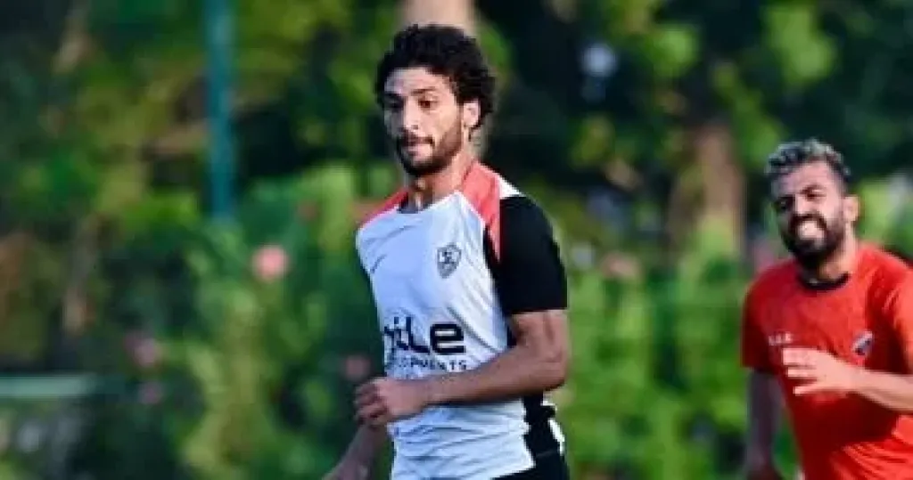 عمرو ناصر يشارك في مران الزمالك