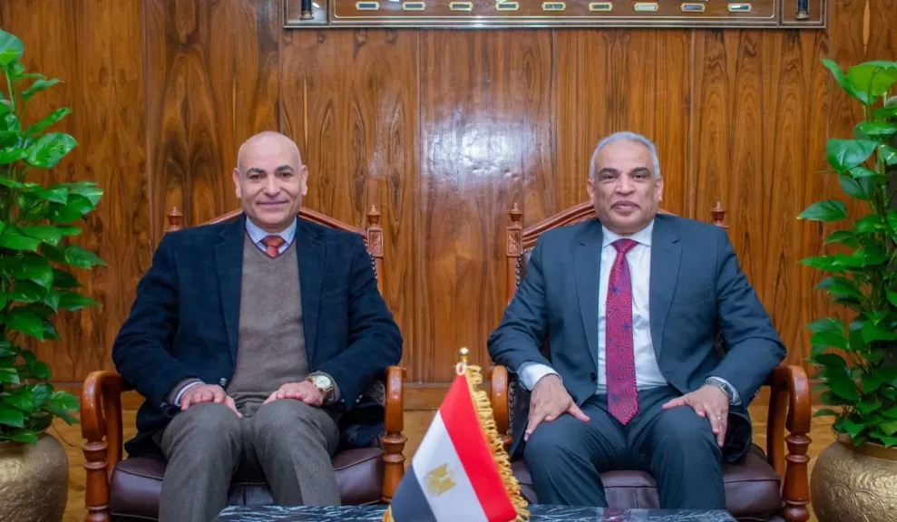 د محمد حسين  يستقبل رئيس جامعة السادات لبحث سبل التعاون المشترك ضمن تحالف إقليم الدلتا