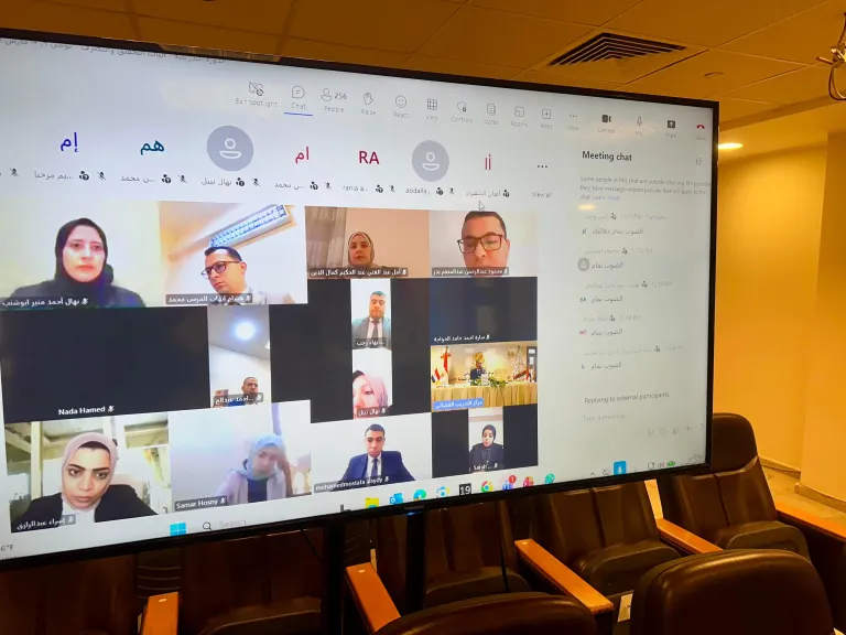 ختام الدورة التدريبية لأعضاء النيابة الإدارية حول ”آليات التحقيق والتصرف” بنظام التعليم عن بُعد