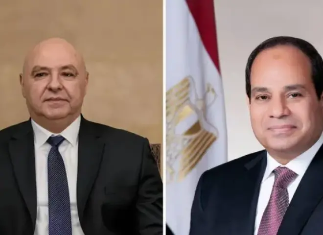 الرئاسة اللبنانية: الرئيس السيسي أبلغ عون بقرار مصر إرسال مساعدات إنسانية إلى لبنان