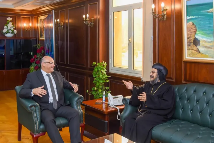 محافظ الإسكندرية يستقبل وفد  الكنيسة القبطية الأرثوذكسية