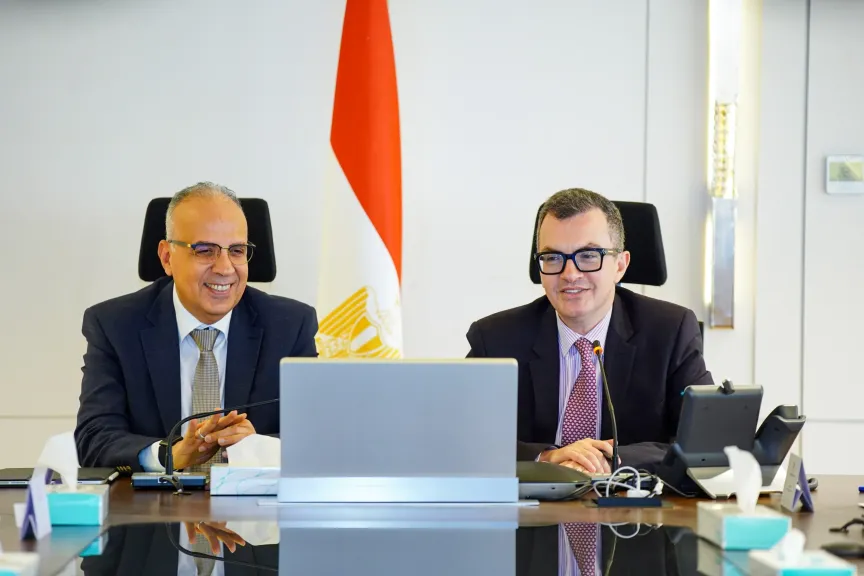 وزيري الرى والتخطيط يناقشان مقترح الخطة الاستثمارية للوزارة للعام المالي القادم ٢٠٢٦ / ٢٠٢٧