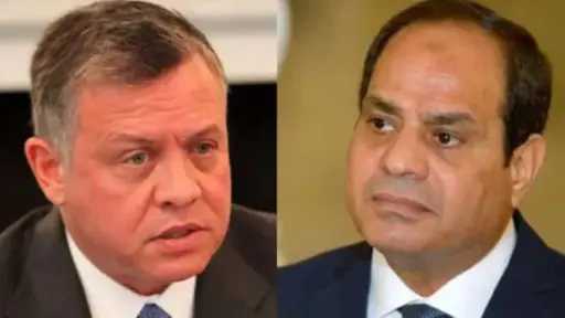 السيسي وملك الأردن يؤكدان وحدة الموقف المصري الأردني في ضرورة خفض التصعيد والتوتر الراهن