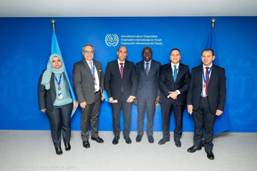 وزير العمل يلتقي المدير العام لمنظمة العمل الدولية في جنيف