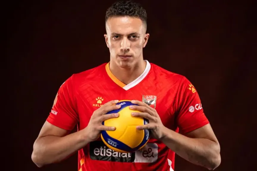 سيف عابد يجري أشعة بعد إصابته أمام الزمالك في نهائي دوري الطائرة