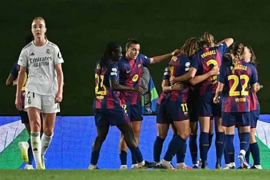 برشلونة يكتسح ريال مدريد بسداسية في دوري أبطال أوروبا للسيدات
