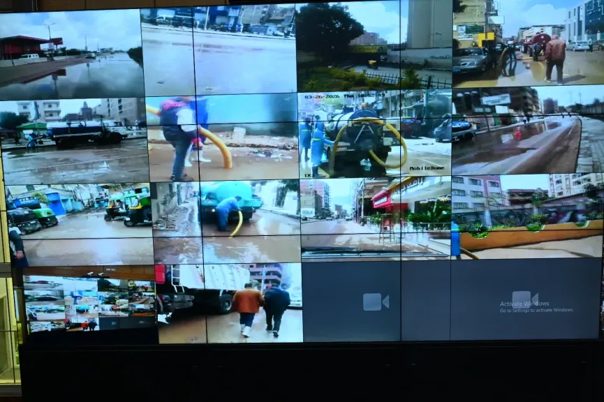 لليوم الثاني على التوالي.. محافظ الغربية يترأس غرفة العمليات لمتابعة جهود مواجهة الطقس السيئ