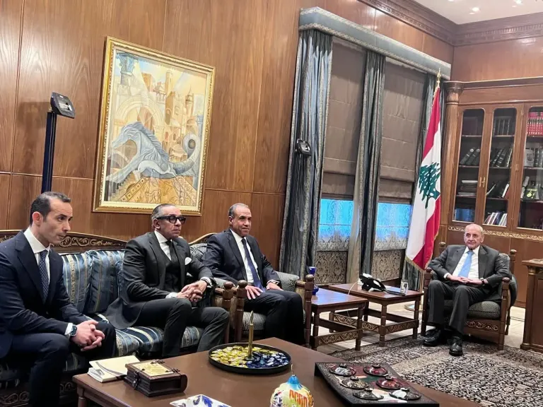 وزير الخارجية يلتقى رئيس مجلس النواب اللبناني ببيروت