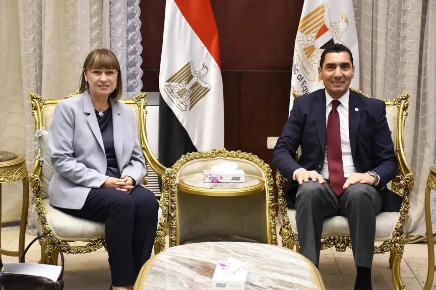 وزير الرياضة يبحث مع ممثل الأمم المتحدة في مصر تعزيز التعاون المشترك وتمكين الشباب