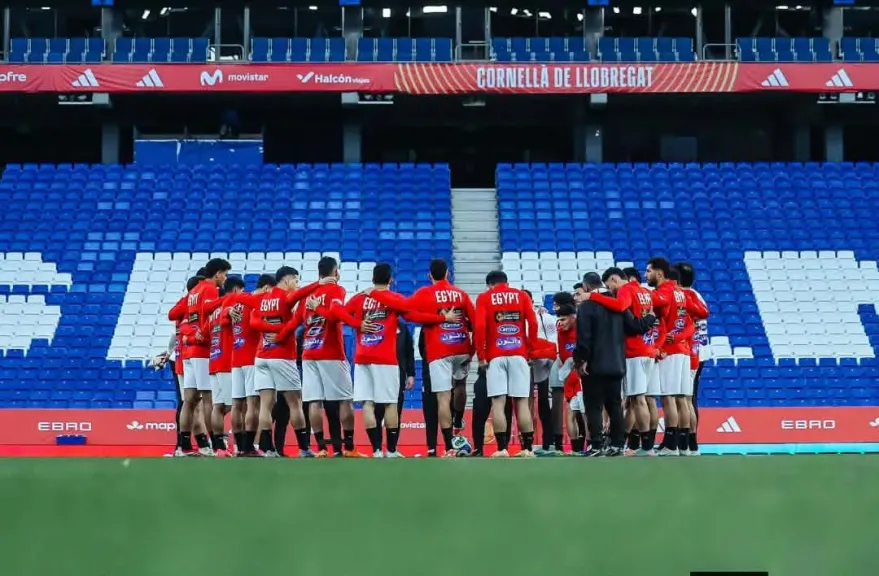 منتخب مصر يختتم تدريباته استعداداً لمواجهة إسبانيا ودياً