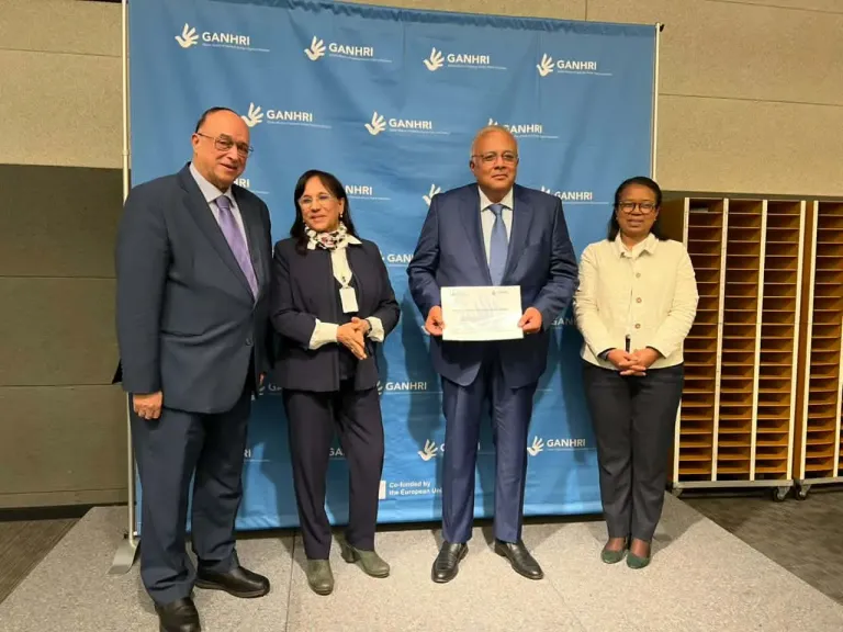 القومي لحقوق الإنسان يتسلّم شهادة الاعتماد الدولية الفئة أ بمقر الأمم المتحدة في جنيف