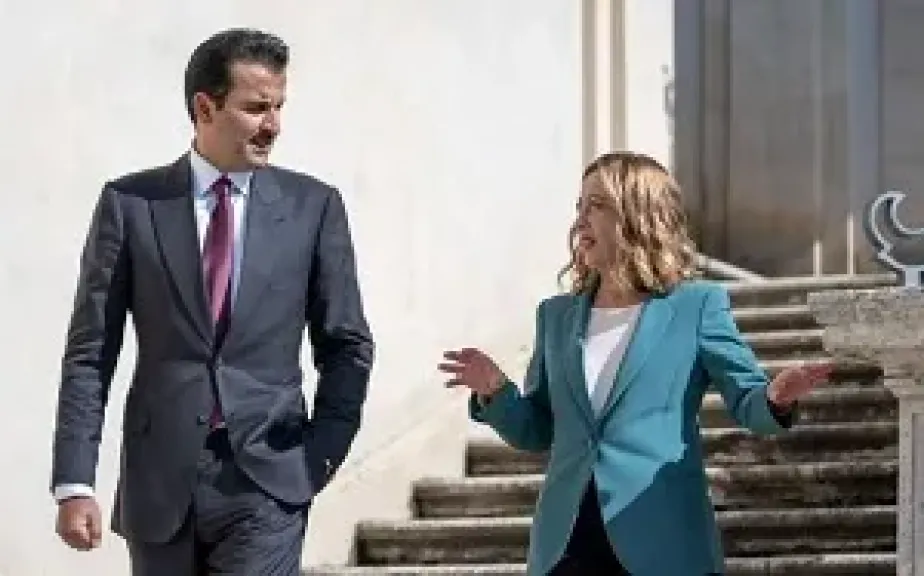 أمير قطر ورئيسة وزراء إيطاليا يبحثان الأوضاع إقليميا ودوليا