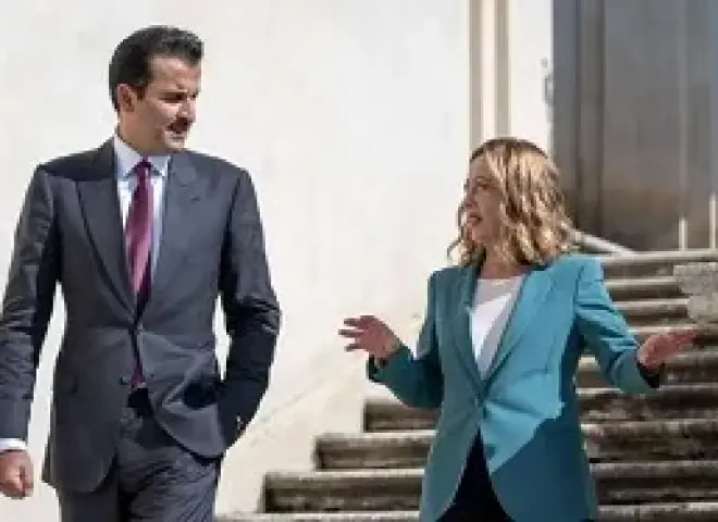 أمير قطر ورئيسة وزراء إيطاليا يبحثان الأوضاع إقليميا ودوليا