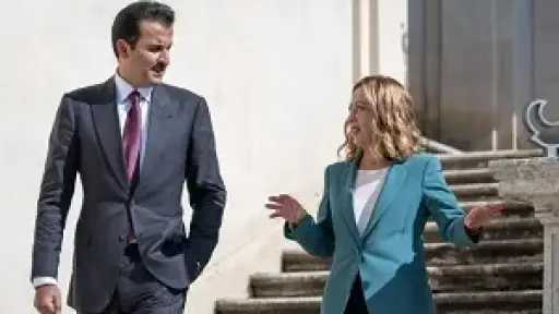 أمير قطر ورئيسة وزراء إيطاليا يبحثان الأوضاع إقليميا ودوليا