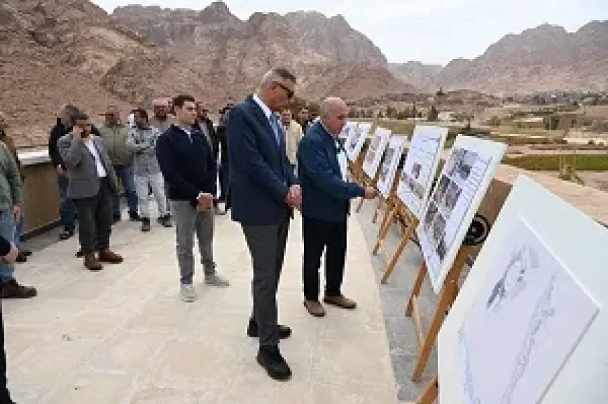 محافظ جنوب سيناء يتفقد مشروع التجلي الأعظم ويوجه بسرعة الإنجاز