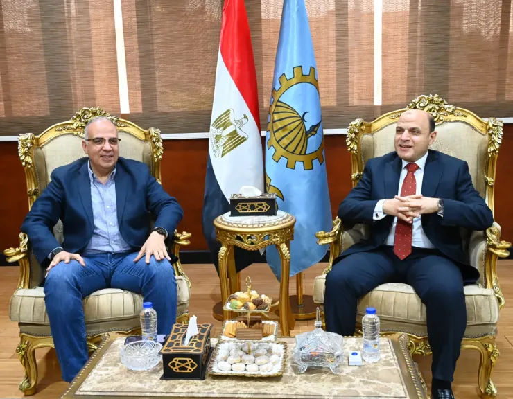 المحافظ.. يستقبل وزير الموارد المائية والري في مستهل زيارته للغربية