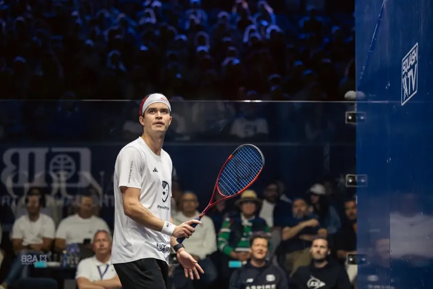 دييجو إلياس يقصي مصطفى عسل ويتأهل لنهائي بطولة الجونة الدولية للإسكواش