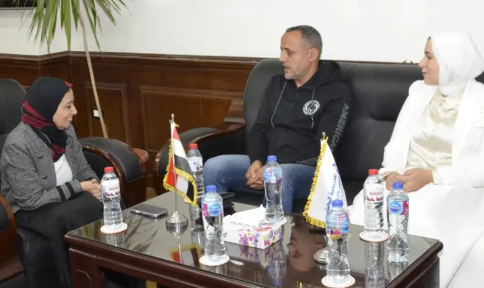 أكاديمية البحث العلمي تستقبل فريق جامعة المنصورة مكتشف مصريبيثيكس