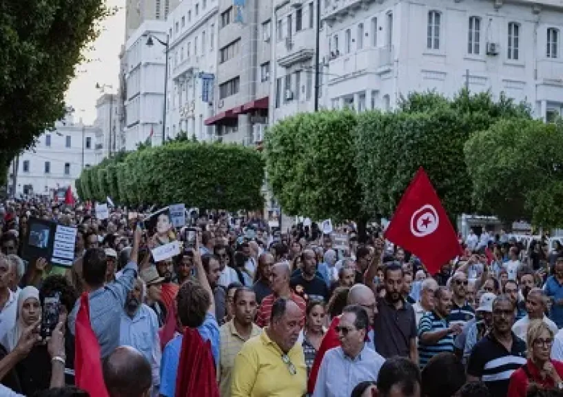 مسيرة في تونس مناهضة للعنصرية ضد المهاجرين