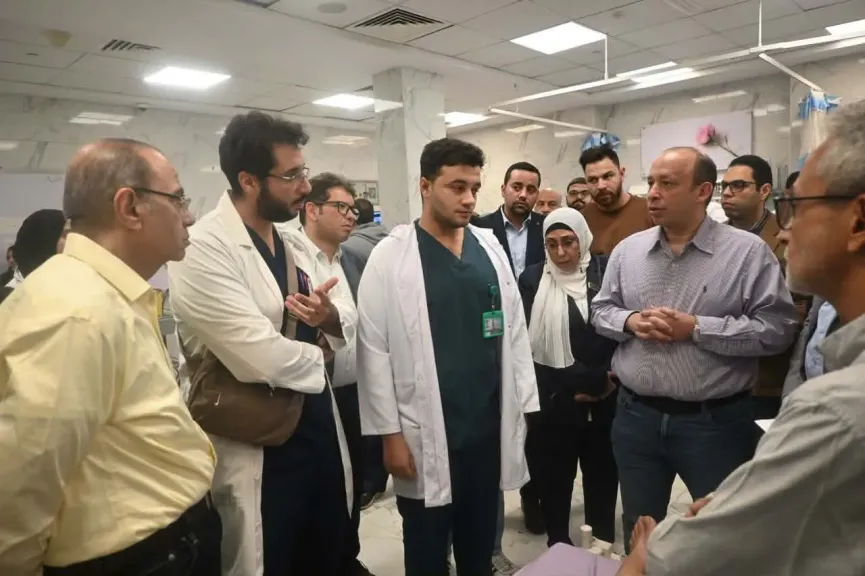 عميد قصر العيني يتفقد مستشفى الطوارئ للاطمئنان على انتظام العمل ومعايير السلامة