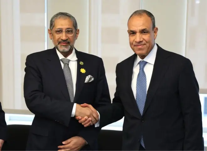 وزير الخارجية يلتقي رئيس المصرف العربي للتنمية الاقتصادية في أفريقيا
