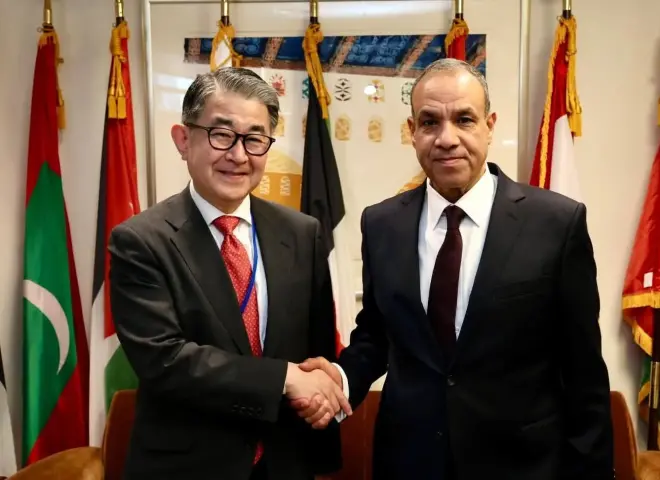 وزير الخارجية يلتقي النائب الأول لرئيس وكالة التعاون الدولي اليابانية