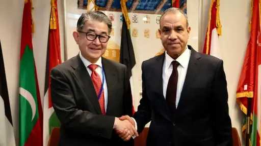 وزير الخارجية يلتقي النائب الأول لرئيس وكالة التعاون الدولي اليابانية