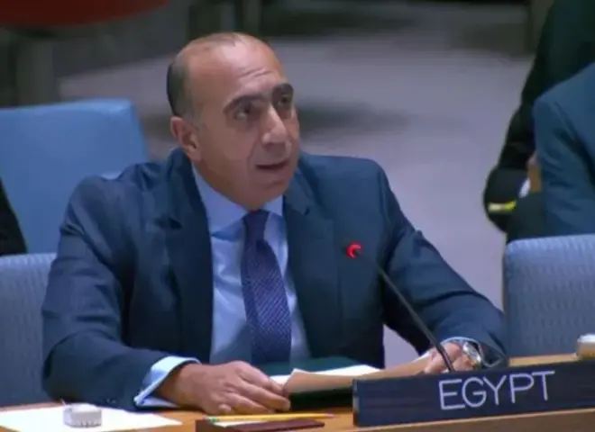 مندوب مصر بالأمم المتحدة: لا توجد حلول عسكرية لأزمة الحرب.. واستهداف البنى التحتية انتهاك جسيم للقانون الدولي