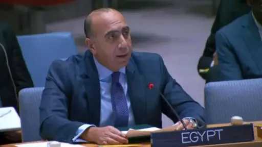 مندوب مصر بالأمم المتحدة: لا توجد حلول عسكرية لأزمة الحرب.. واستهداف البنى التحتية انتهاك جسيم للقانون الدولي