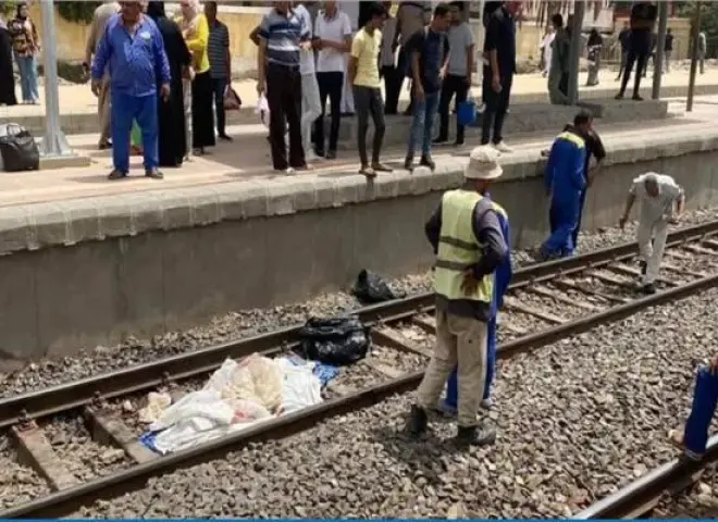 مصرع ربة منزل في حادث قطار بالبحيرة