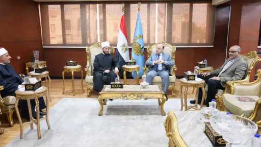 محافظ الغربية يستقبل وزير الأوقاف في مستهل زيارته لعروس الدلتا