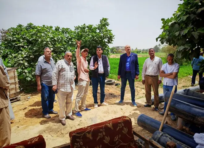 الزراعة.. تتابع مشروعات تطوير الري والجمعيات الزراعية خلال جولة ميدانية بقنا