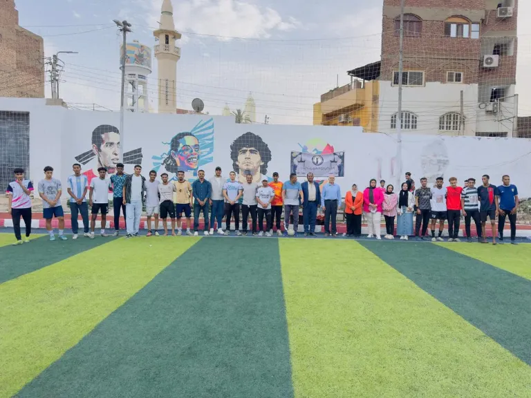 جامعة أسوان تشعل الحماس بكأس التحدي لكرة القدم بين الفرق الرياضيه بكلية الحقوق