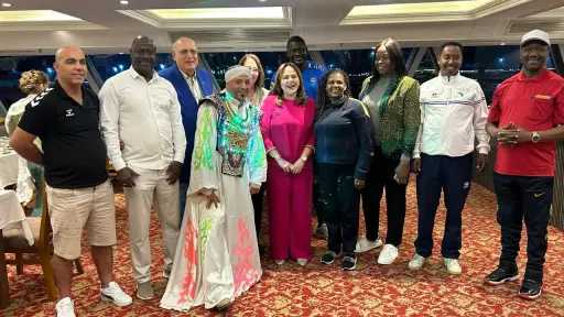 عايدة إسماعيل تقيم حفل عشاء لوفود بطولة أفريقيا للأندية للكرة الطائرة سيدات بالقاهرة