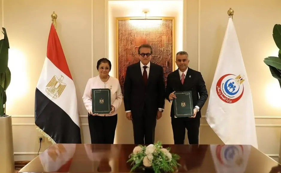 وزير الصحة يشهد توقيع بروتوكول تعاون بين المجلس القومي للسكان ومؤسسة شباب القادة (YLF) لدعم القضايا السكانية